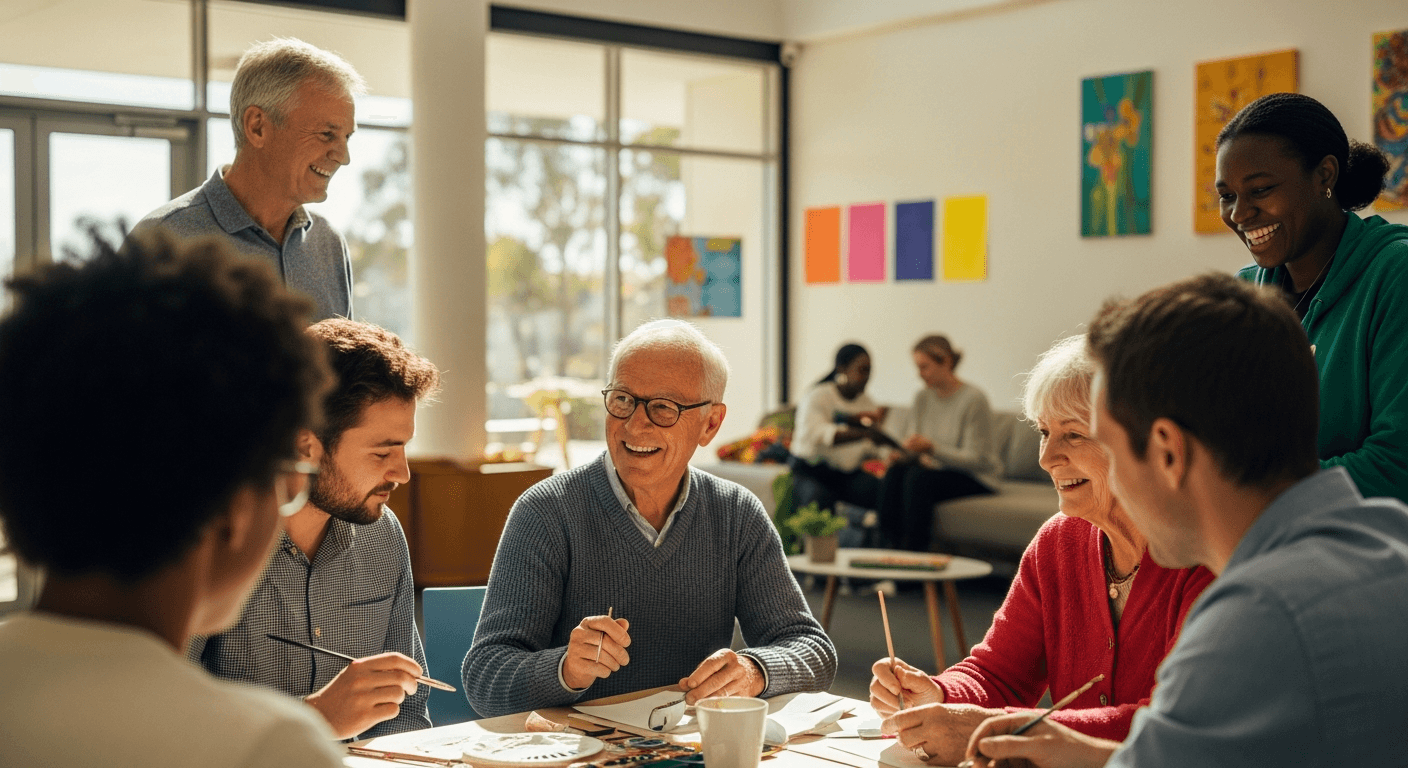 Our friendly team collaborating